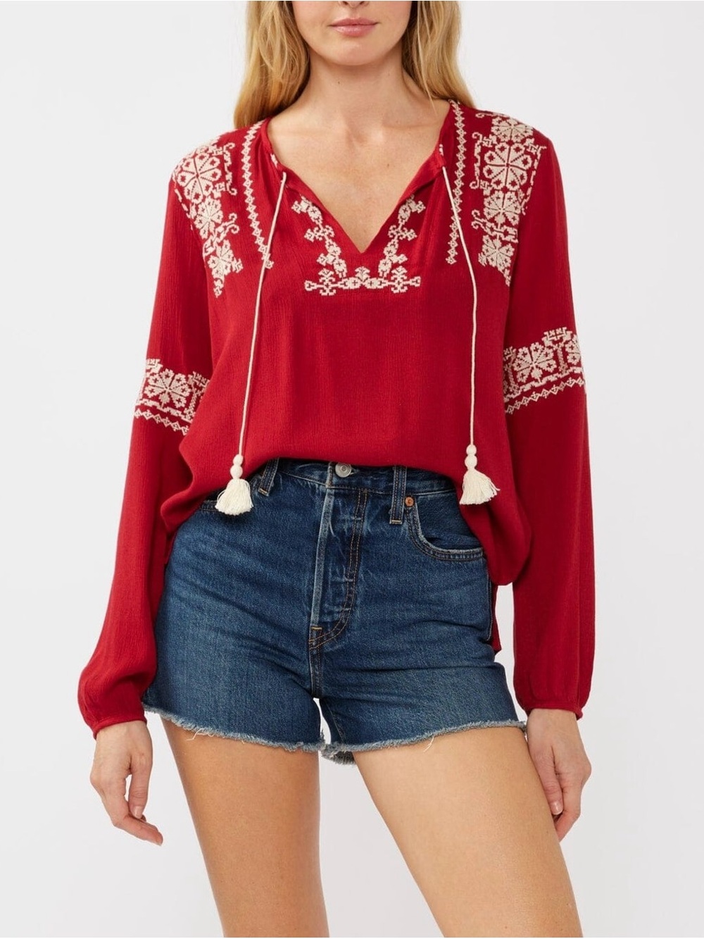 Love Stitch Stella Embroidered Bohemian Blouse size S - Picture 5 of 16